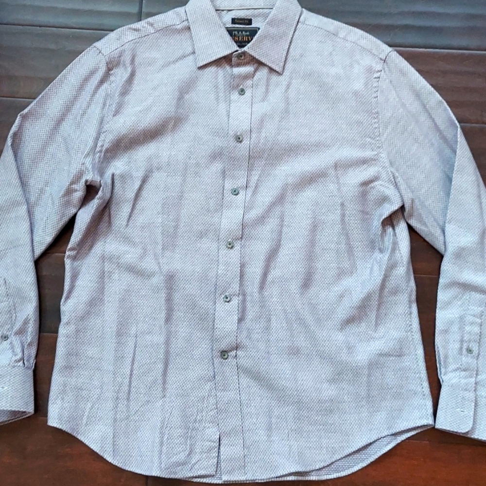 🔥Jos A Bank Reserve grey textured shirt 2